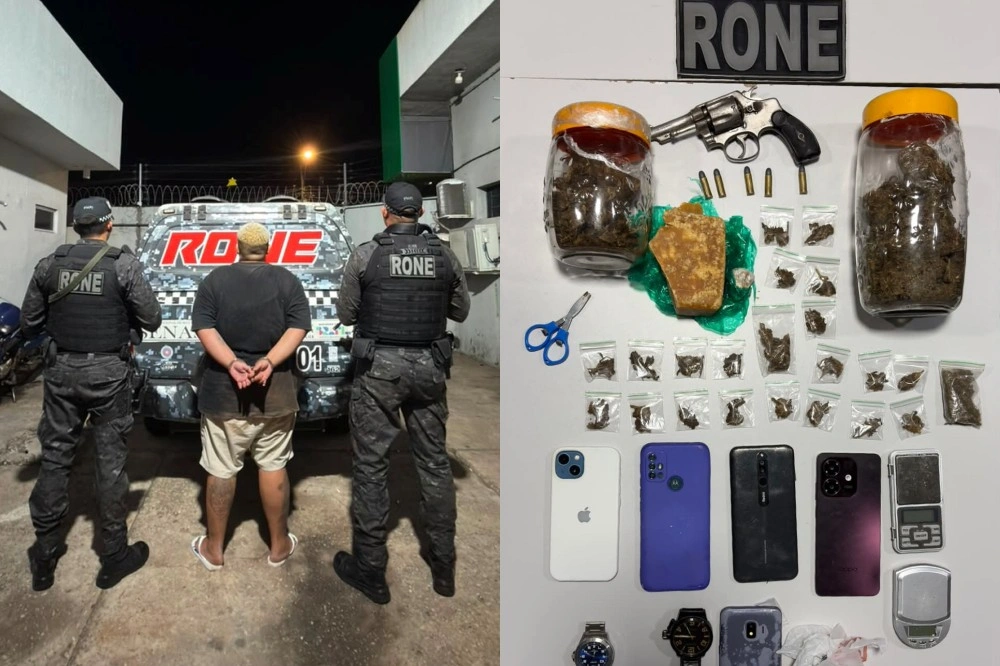 PM prende mulher e apreende arma de fogo e entorpecentes durante ação em Teresina