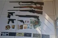 Polícia apreende arsenal e conduz dois suspeitos no Sul do Piauí