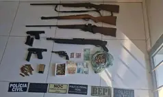 Polícia apreende arsenal e conduz dois suspeitos no Sul do Piauí