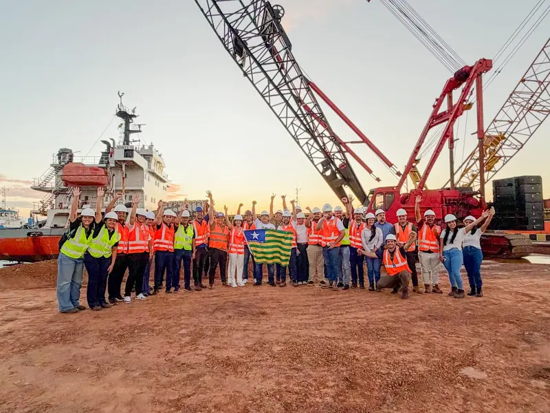 Porto Piauí faz primeira atracação de navio de carga no Terminal de Uso Privado