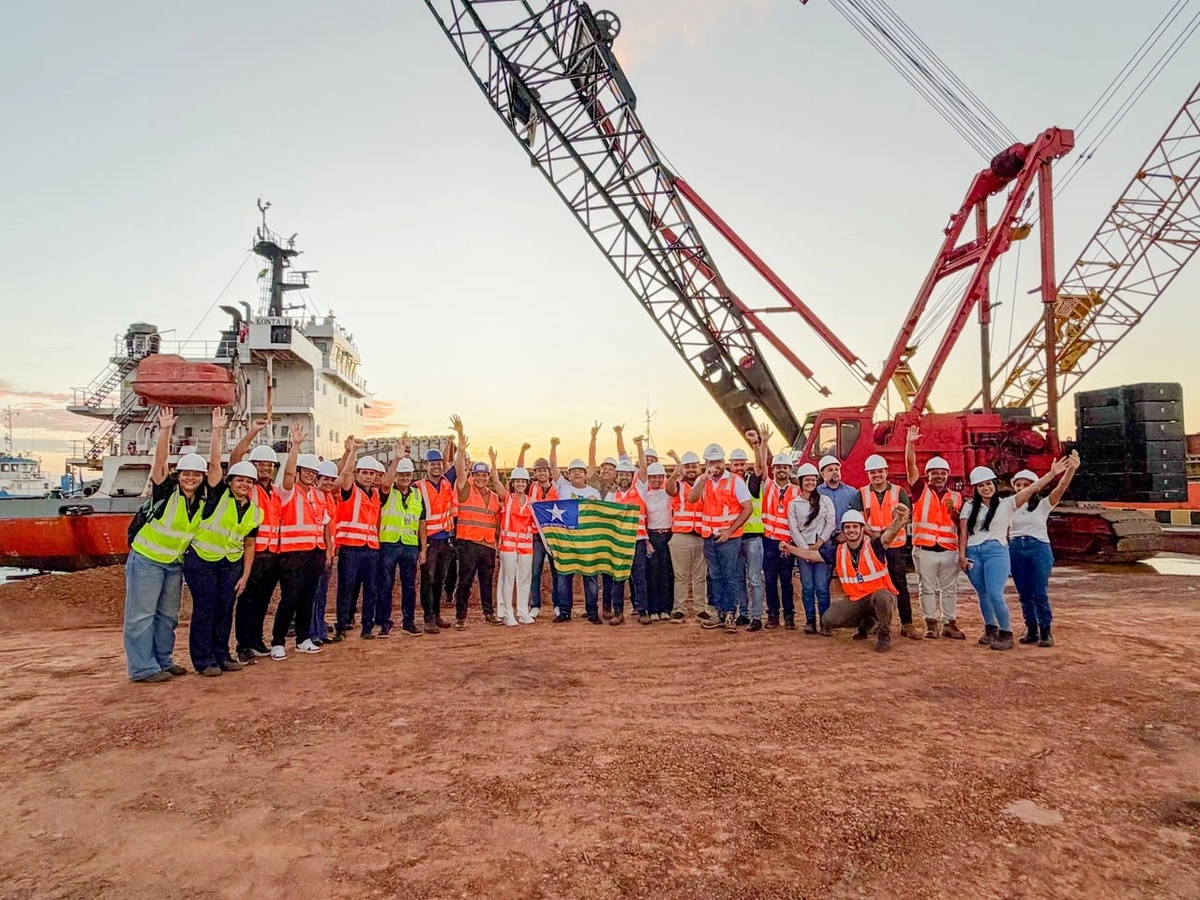 Porto Piauí faz primeira atracação de navio de carga no Terminal de Uso Privado