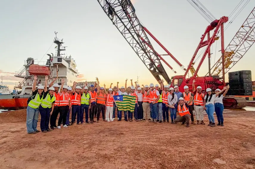 Porto Piauí faz primeira atracação de navio de carga no Terminal de Uso Privado