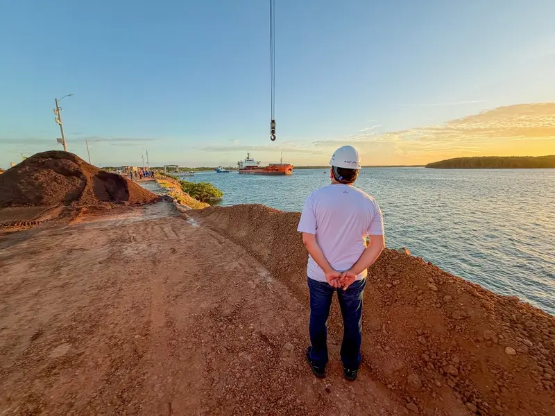 Porto Piauí faz primeira atracação de navio de carga no Terminal de Uso Privado