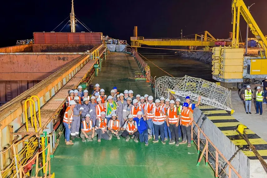 Porto Piauí faz primeira atracação de navio de carga no Terminal de Uso Privado