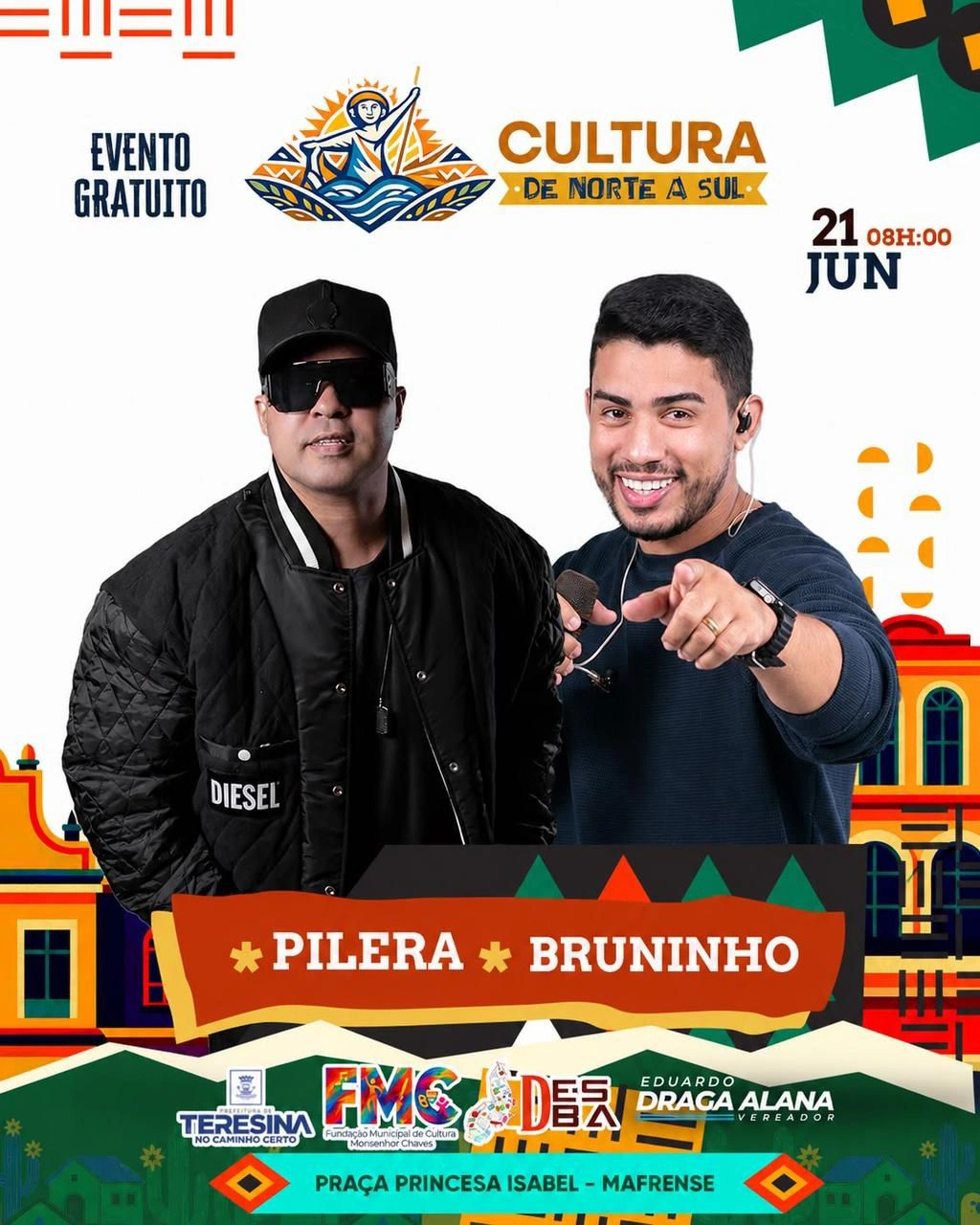 Praça do Mafrense recebe nova edição do Cultura de Norte a Sul neste domingo (19)