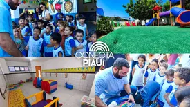 Prefeito Francisco Emanuel entrega kits e novos espaços em Escolas de Parnaíba (Foto: Reprodução)
