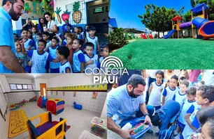 Prefeito Francisco Emanuel entrega kits e novos espaços em Escolas de Parnaíba (Foto: Reprodução)