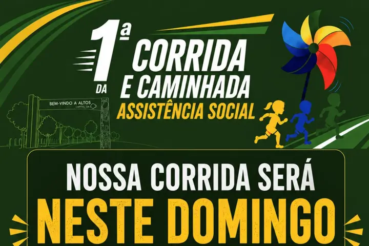Prefeitura de Altos realiza neste domingo Corrida Contra o Trabalho Infantil