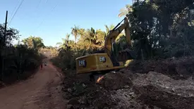 Prefeitura de Esperantina inicia asfaltamento do acesso ao Cemitério Ciganinho (Foto: Reprodução)
