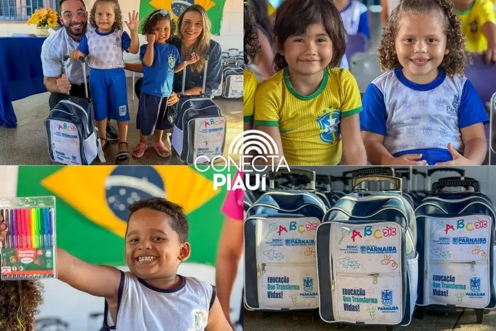 Prefeitura de Parnaíba entrega kits escolares e reforça investimentos na educação