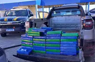 PRF apreende 135 kg de cocaína escondidos em picape no litoral do Piauí