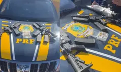 PRF apreende três fuzis e prende suspeito durante fiscalização na BR-316 em Picos