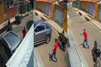 PRF tem arma roubada por criminosos durante assalto dentro de casa em Timon; vídeo