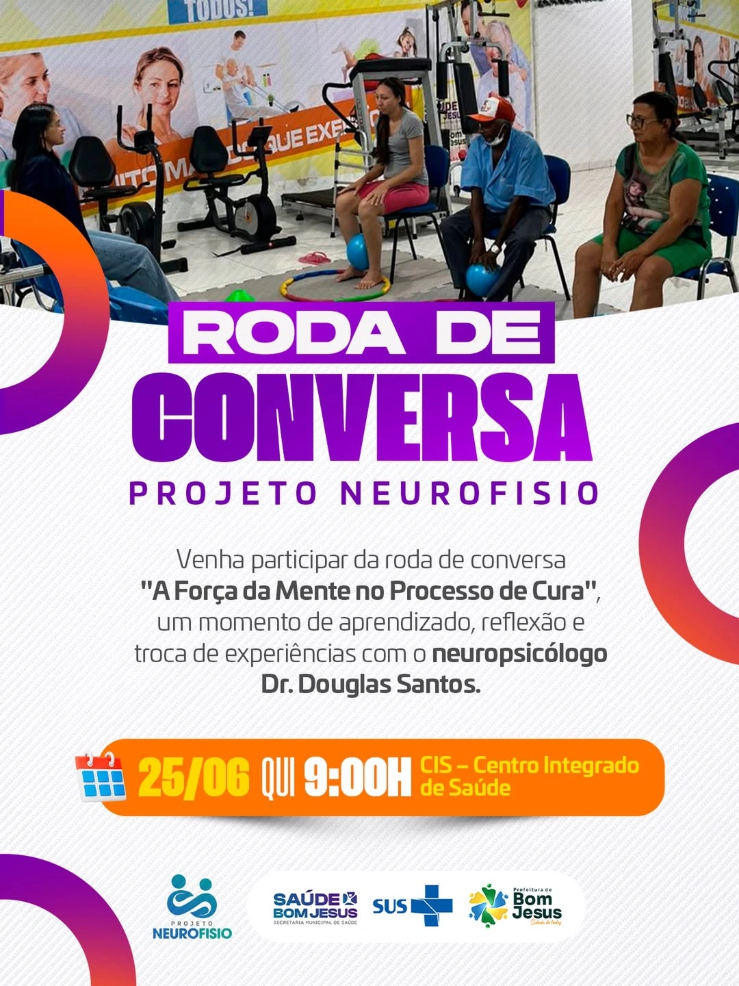 Projeto Neurofisio promove roda de conversa sobre saúde mental em Bom Jesus