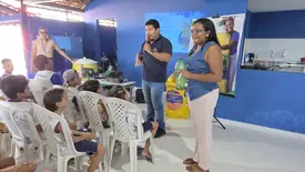 Projeto que conscientiza sobre descarte correto do óleo de cozinha é lançado na Pedra do Sal (Foto: Reprodução)