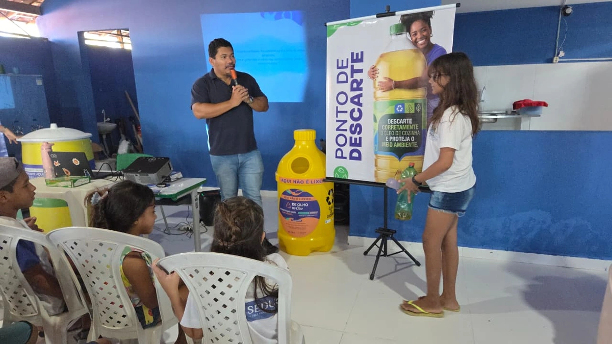 Projeto que conscientiza sobre descarte correto do óleo de cozinha é lançado na Pedra do Sal