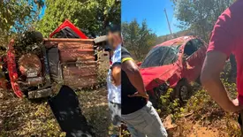 Quatro pessoas ficam feridas após capotamento na zona rural de Itainópolis (Foto: Cidades na Net)