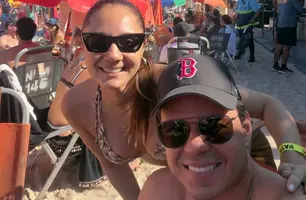 Querido casal Marco Andre Araujo e Ludmila Brasileiro estiveram no Rio de Janeiro (Foto: Instagram)