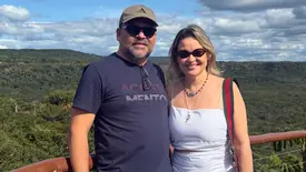 Querido casal Thiago Monteiro e Sayd Saba curtindo as belezas de Pedro II (Foto: Instagram)