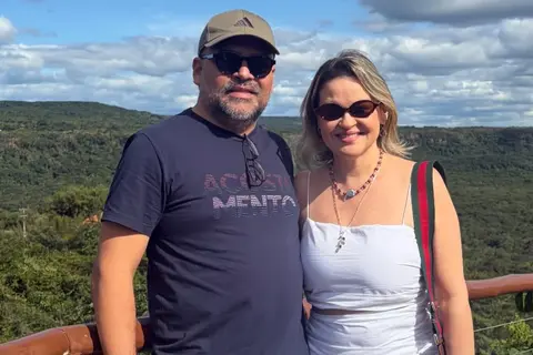 Querido casal Thiago Monteiro e Sayd Saba curtindo as belezas de Pedro II