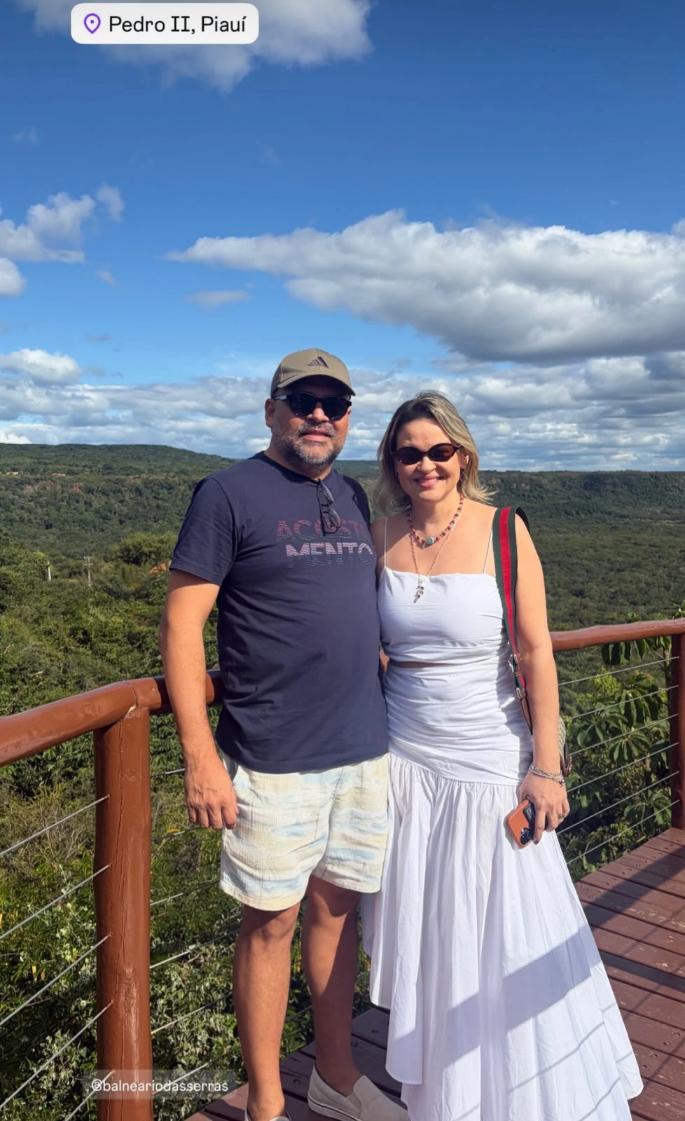 Querido casal Thiago Monteiro e Sayd Saba curtindo as belezas de Pedro II