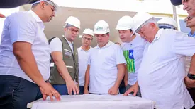 Rafael Fonteles visita obras e anuncia Centro Cultural em São Miguel do Tapuio (Foto: Reprodução)