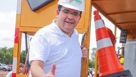 Rafael Fonteles visita obras e inaugura asfalto em municípios da região de São João do Piauí nesta segunda (22) (Foto: Reprodução)