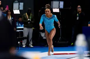 Rebeca Andrade conquista ouro no Pan do Rio em retorno triunfal às competições (Foto: Melogym/CBG)