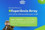 Rede Arrey Hotels oferece tarifas especiais para parceiros e conveniados