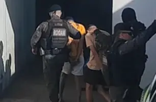 ROCAM apreende menores armados durante patrulhamento na zona leste de Teresina (Foto: Reprodução)