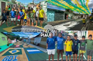 Ruas ganham cores e renovam esperança pelo hexa em Teresina (Foto: Conecta Piauí)