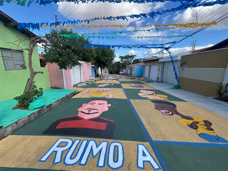 Ruas ganham cores e renovam esperança pelo hexa em Teresina