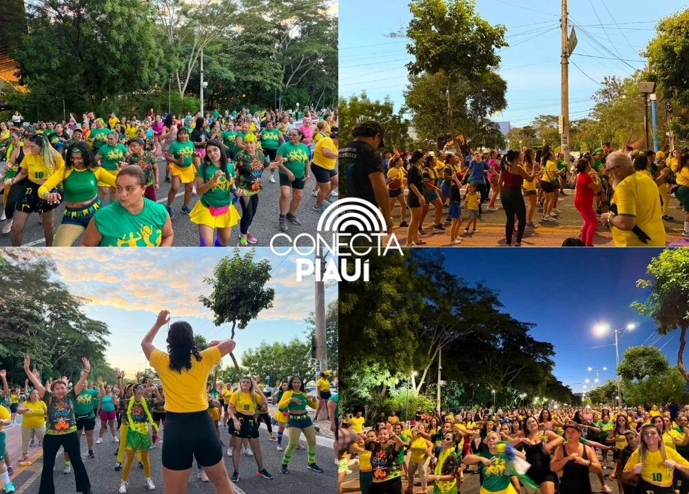 São João e Copa do Mundo embalam aulão de dança na Ponte Estaiada