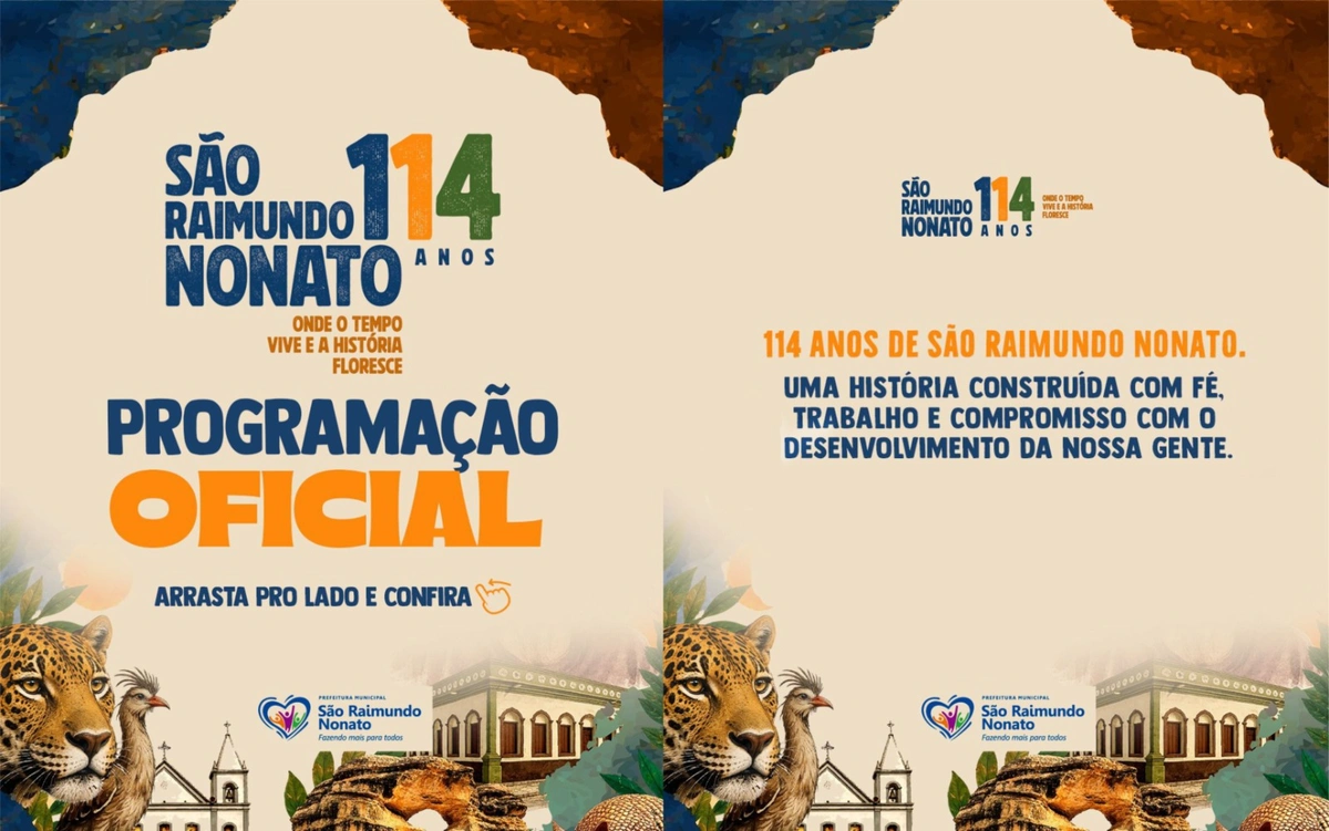 São Raimundo Nonato celebra 114 anos com programação especial e entregas