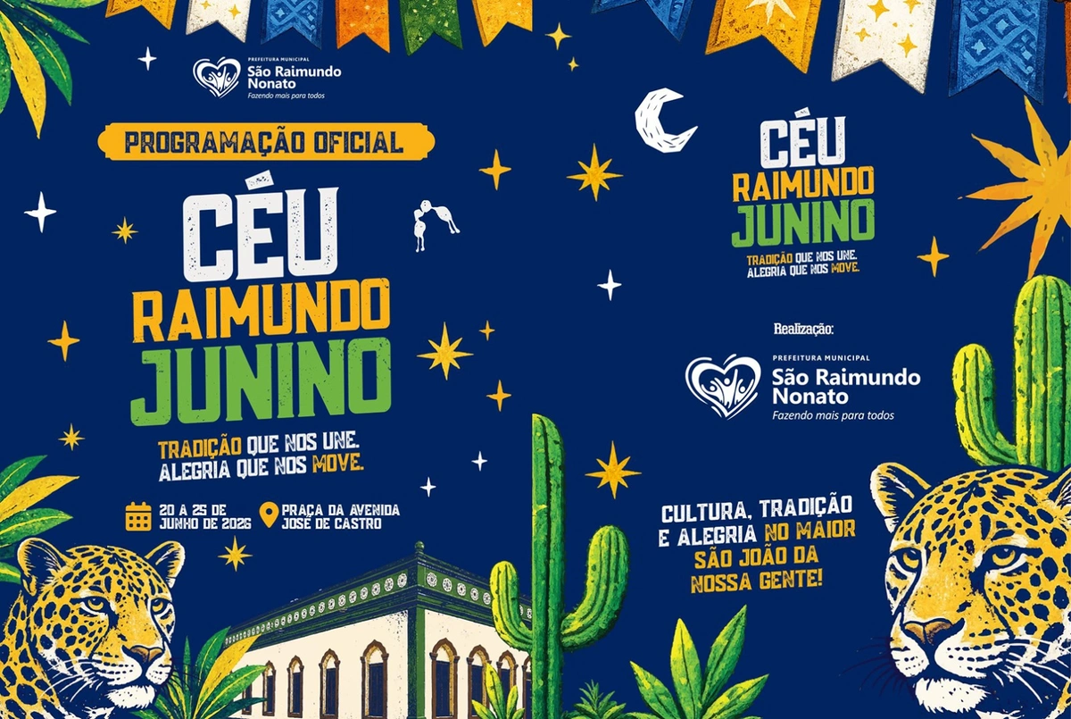 São Raimundo Nonato divulga programação do Céu Raimundo Junino 2026
