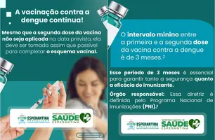 Secretaria de Saúde reforça imunização contra dengue em Esperantina (Foto: Reprodução)