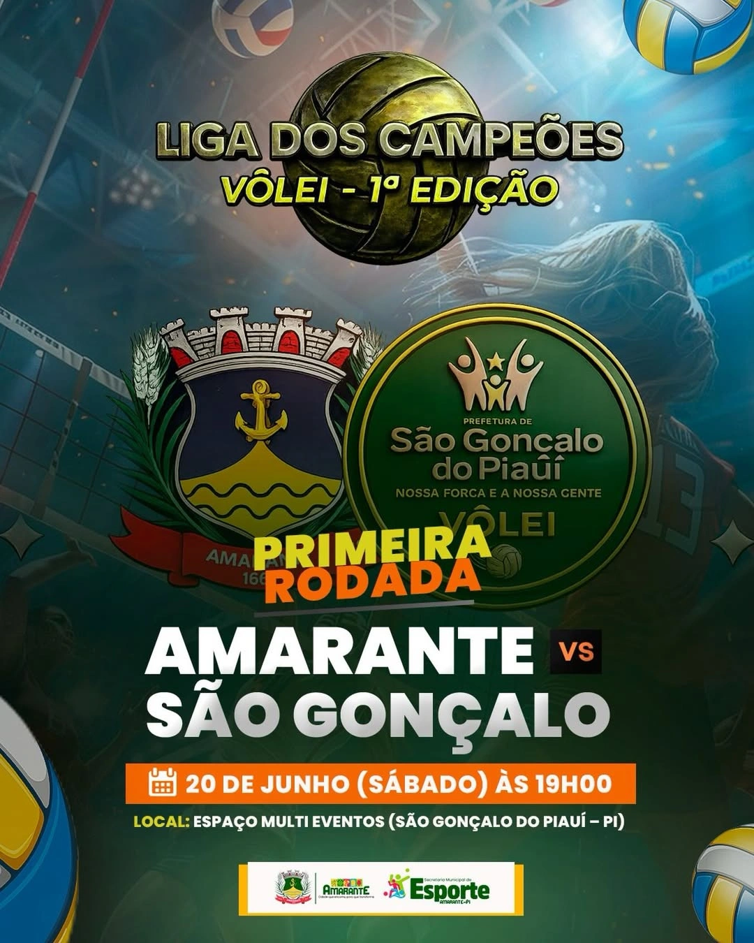 Seleção de vôlei de Amarante estreia na Liga dos Campeões neste sábado