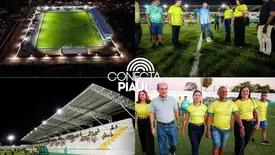 Senador Marcelo Castro inaugura ampliação da Arena Resendão em Capitão de Campos (Foto: Reprodução)