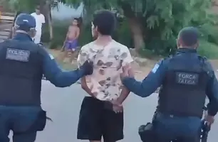 Suspeito de arrombamentos é preso pela Polícia Militar em São Raimundo Nonato (Foto: Reprodução)