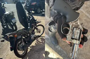 Suspeitos de roubos de ouro são capturados com arma de fogo em Teresina (Foto: Reprodução)