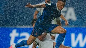 Tempestade interrompe partida entre França e Iraque na Copa do Mundo (Foto: Reprodução/Redes Sociais)