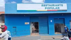 Teto de Restaurante Popular desaba no interior do Maranhão (Foto: Reprodução)