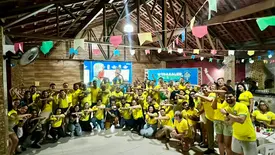 Time do Trabalho promove encontro durante jogo do Brasil x Escócia em Teresina (Foto: Reprodução)