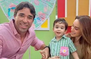 Tomaz, filho do Marden Menezes e da Mariel Oliveira em noite de festa junina (Foto: Instagram)