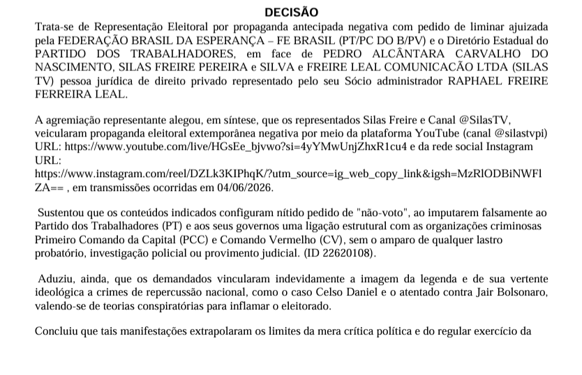 Trecho da Decisão