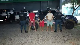 Trio é preso com drogas e armas dentro de oficina usada para o tráfico em Piripiri (Foto: Divulgação/PMPI)