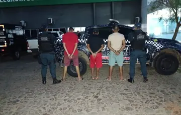 Trio é preso com drogas e armas dentro de oficina usada para o tráfico em Piripiri