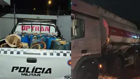 Trio é preso suspeito de furtar combustível de caminhões-tanque em Teresina (Foto: BPTran)