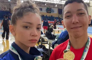 Warner Lopes e Talita Silva foram convocados pela Confederação Brasileira de Kung Fu Wushu (Foto: Ascom Secepi)