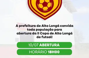 2ª Copa Alto Longá de Futsal começa nesta sexta-feira (Foto: Reprodução)